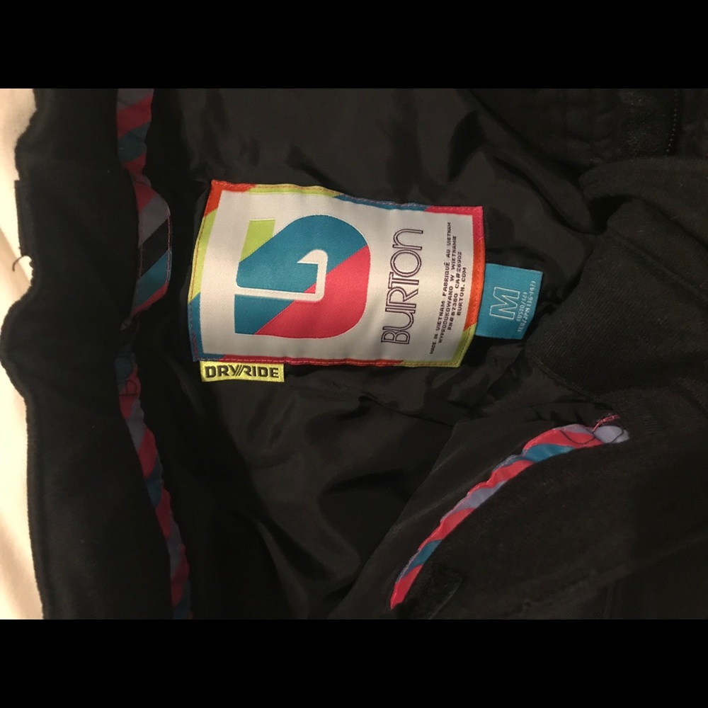 Burton snow pants size M girls